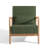 Jyrin Mid Century Upholstered Gray Green Corduroy Solid Wood Accent Chair with an Extra Pillow-1690814844-1690814840