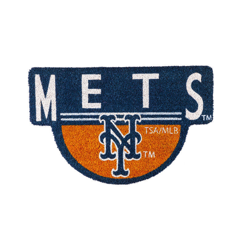 NFL Shaped Coir Outdoor Welcome Mat, Mets