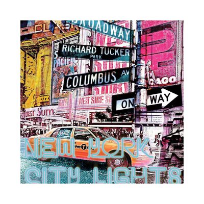 New York City Lights by Luz Graphics - Wrapped Canvas Print