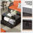 7 Piece Patio Furniture Set, Wicker Outdoor Conversation Sofa Set With Swivel Chairs, 2 Ottomans, Storage Coffee Table-111338225