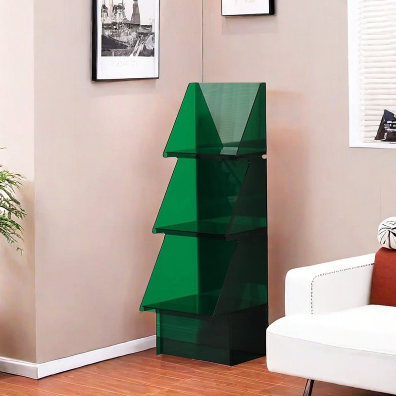 Bello, (3 Shelves) 46.26"H x 15.75"W x 15.35"D, Green
