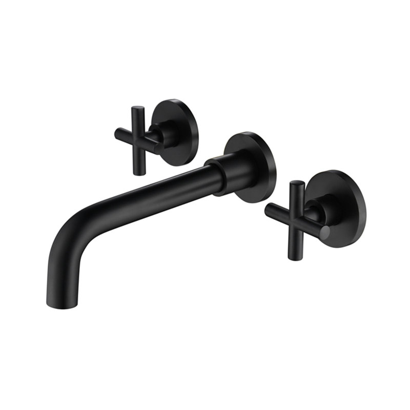 2-handle Bathroom Faucet, Without Drain Assembly, Matte Black