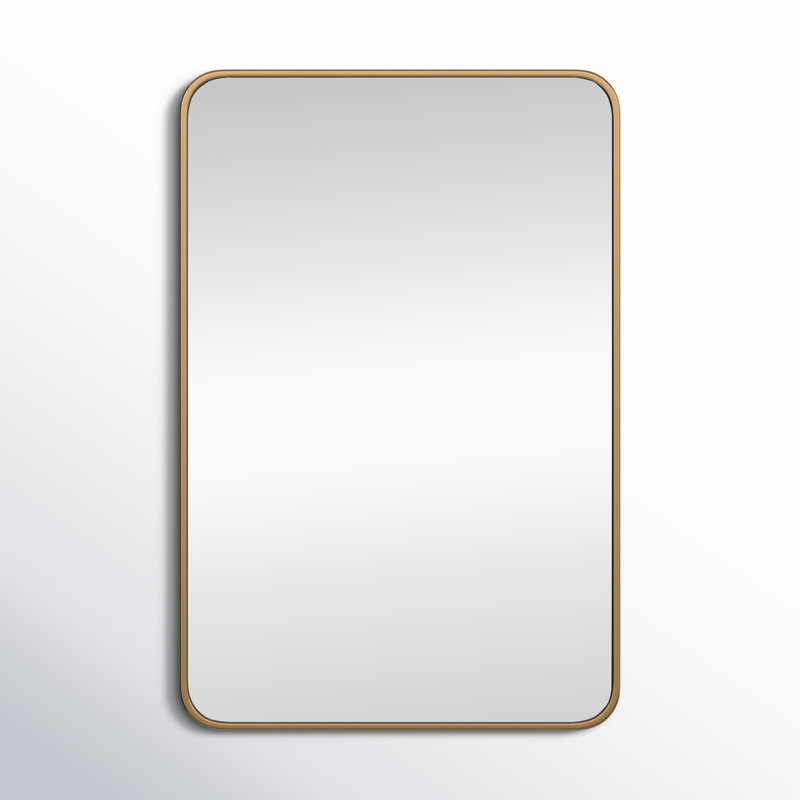 Miroir mural Sabine, Laiton, 36 po x 24 po
