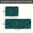 Teal Leaf With Gold Line, Kitchen Mats Set Of 2
