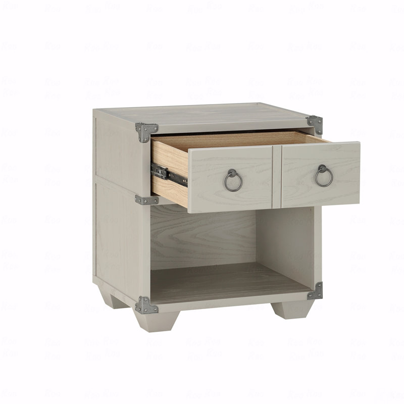 Gray Finish Nightstand