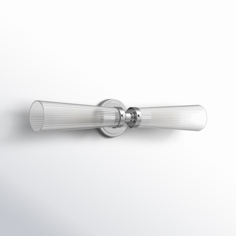 2 - Light Vanity Light, Polished Nickel