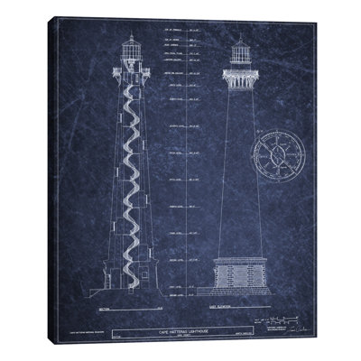 Cape Hatteras Lighthouse by Tina Carlson - Wrapped Canvas Graphic Art