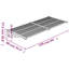 Auvent de porte Vidaxl en polycarbonate noir et transparent-102412406