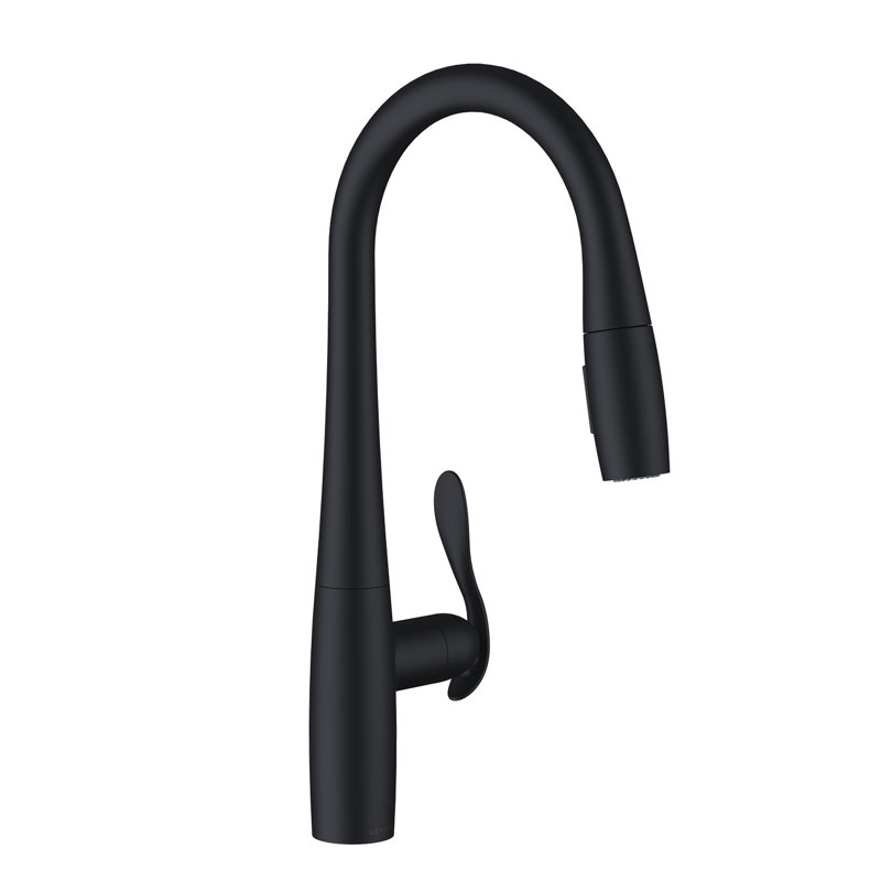 Selene® Single Handle Pull-Down Kitchen Faucet 1.75Gpm Stainless Steel, Satin Black