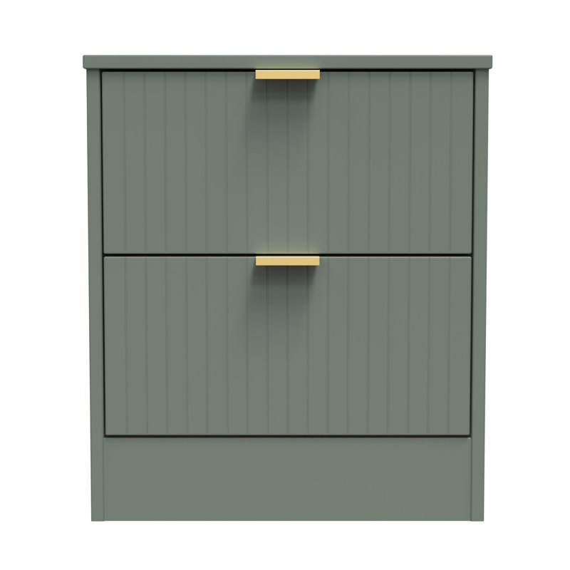 Barriner 45cm W Manufactured Wood Bedside Table, Reed Green