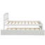 Structure de lit simple avec lit gigogne en bois, blanc-1159044415