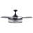 Corbelle 48" Retractable Blade Ceiling Fan with Light and Remote, Modern Fandelier Ceiling Fan, Patented Design Technology, Stronger Thicker Blades, Antique Black-1222627609