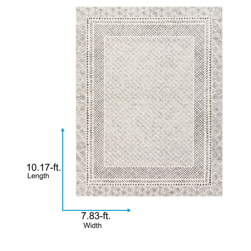 Tapis rectangulaire à motif antidérapant 7 pi 10 po x 10 pi 2 po Theola