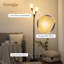 HOMCOM Modern Upright Floor Lamp with 3 Light, Steel Base for Living Room