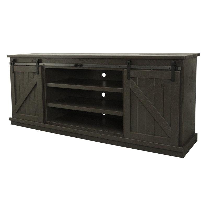 Mihika Unfinished TV Stand for TVs up to 78", Gray