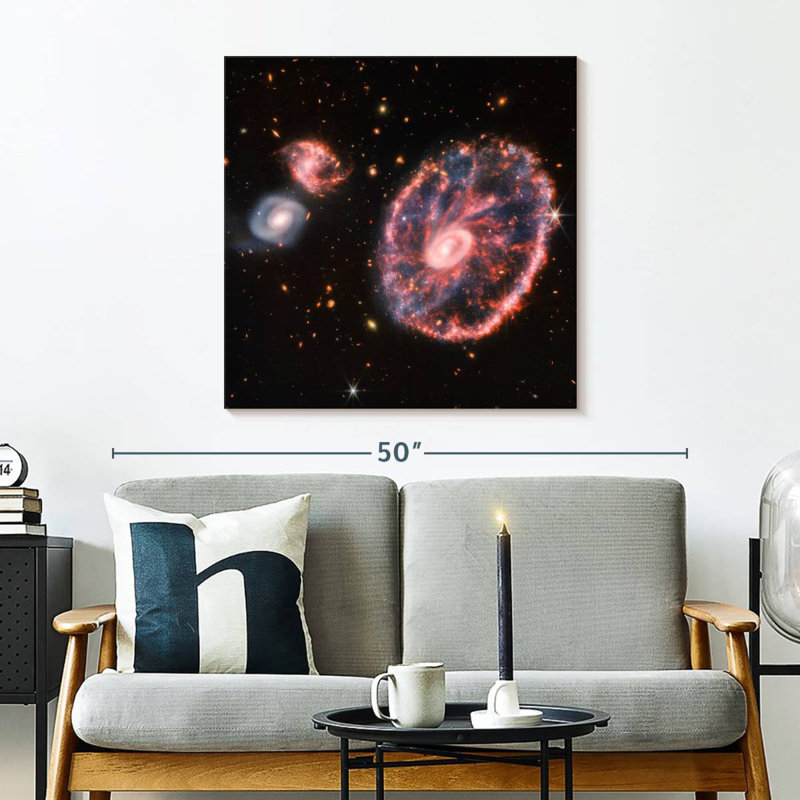 Oberle The Cartwheel Galaxy From Webb, 30" H x 30" W