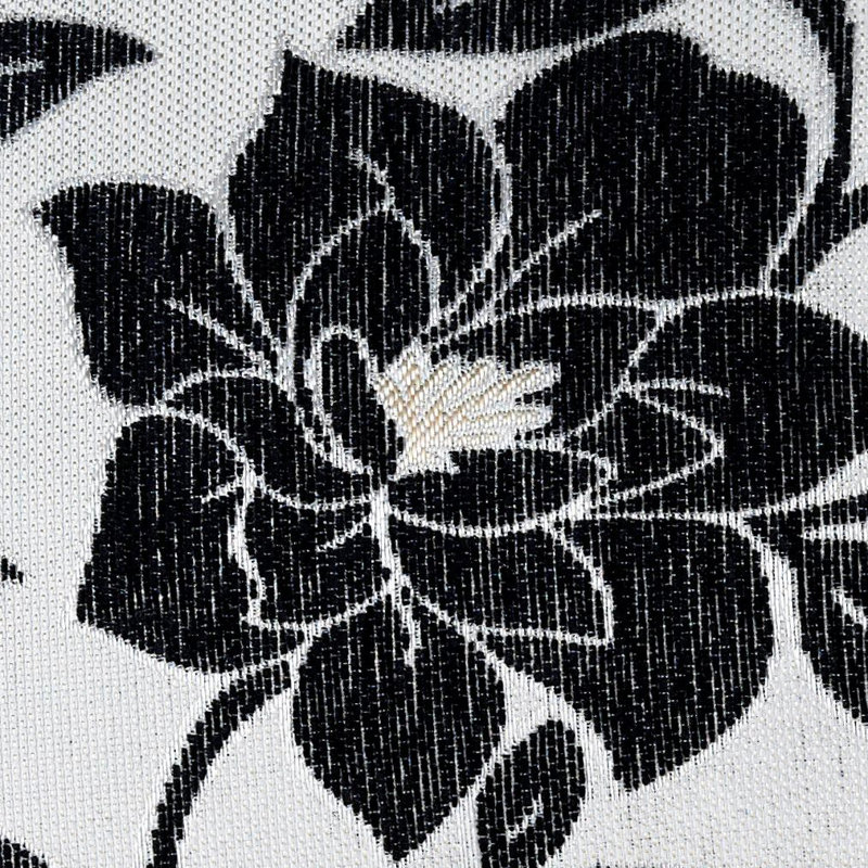 Darionne Floral Square Throw Cushion, 45 cm H x 45 cm W x 15 cm D, Black