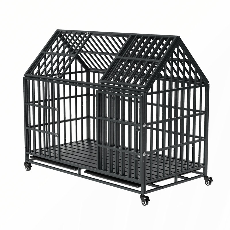 Cage pour chien robuste 52 po avec toit