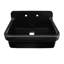 Fireclay 30" x 22" Drop-in Sink with 2 Faucet Holes on Backsplash-22761889