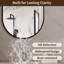 Miroir de salle de bain Capsule avec cadre en aluminium, fixation murale verticale pour un décor moderne et une réflexion claire