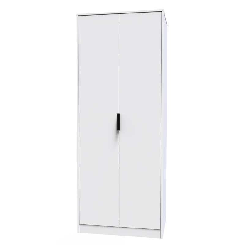 Turah Manufactured Wood Wardrobe, White Matt