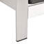 Terrasse extérieure en aluminium kaki - 147 cm de largeur - Assemblage requis - Couleur : Imperméable - Hauteur du siège requise : 126 cm