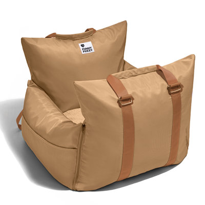  First Class Waterproof Dog Car Single-seat Bed, Brown