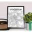 Stockholm City Map - No Frame Print-1887073841