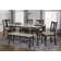 Io 6-Piece Two Toned Wood and Upholstered Dining Set