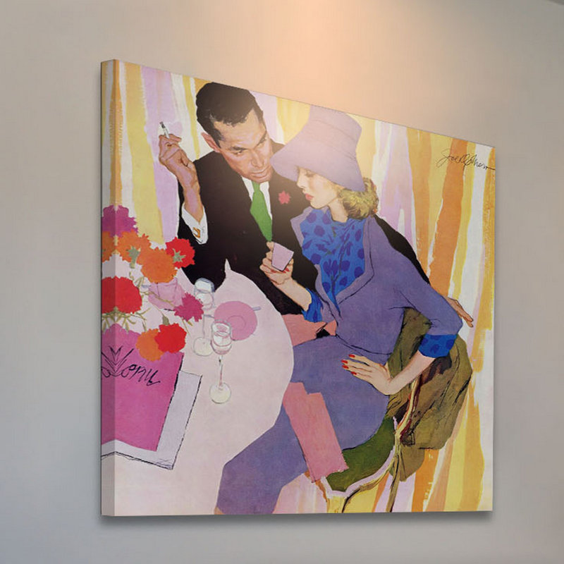"Le mariage n'est pas pour moi" par Joe de Mers, reproduction d'art sur toile tendue, H 32 po x l 32 po
