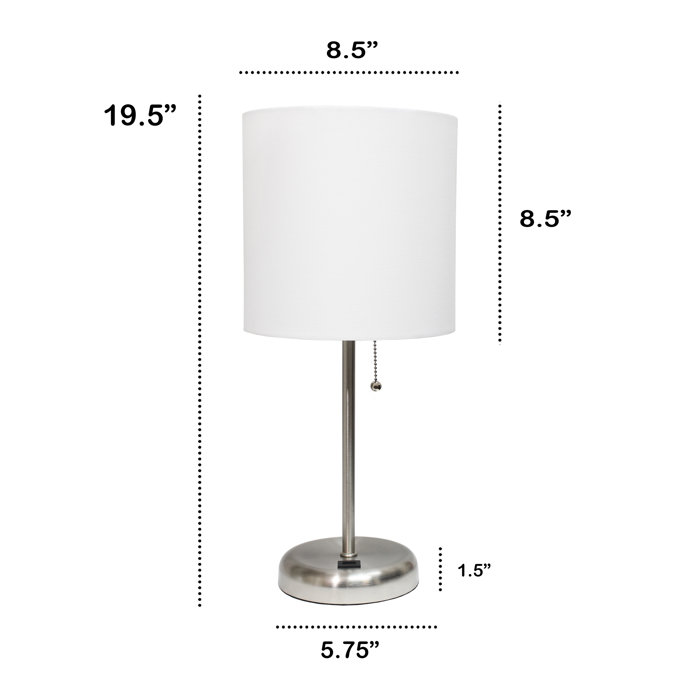 Ebern Designs Markayden Metal Usb Table Lamp 