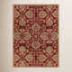 Arden Handmade Wool Burgundy Rug