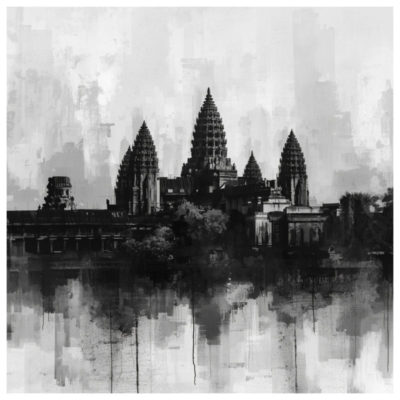 Couvertures de temple Angkor Wat, L 60 po x H 80 po