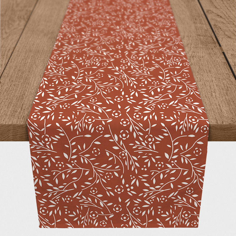 Chemin de table Danazia, P 16 po x L 72 po, Brun