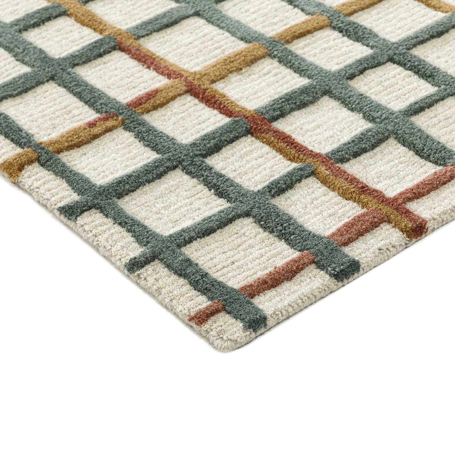 NuStory Multi Hand-Tufted Geometric Rug, Rectange 5' x 8'