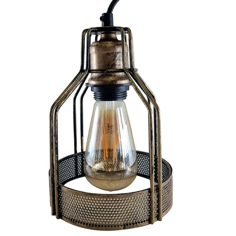 24cm H Metal Novelty Lamp Shade ( Uno ), Brushed Copper