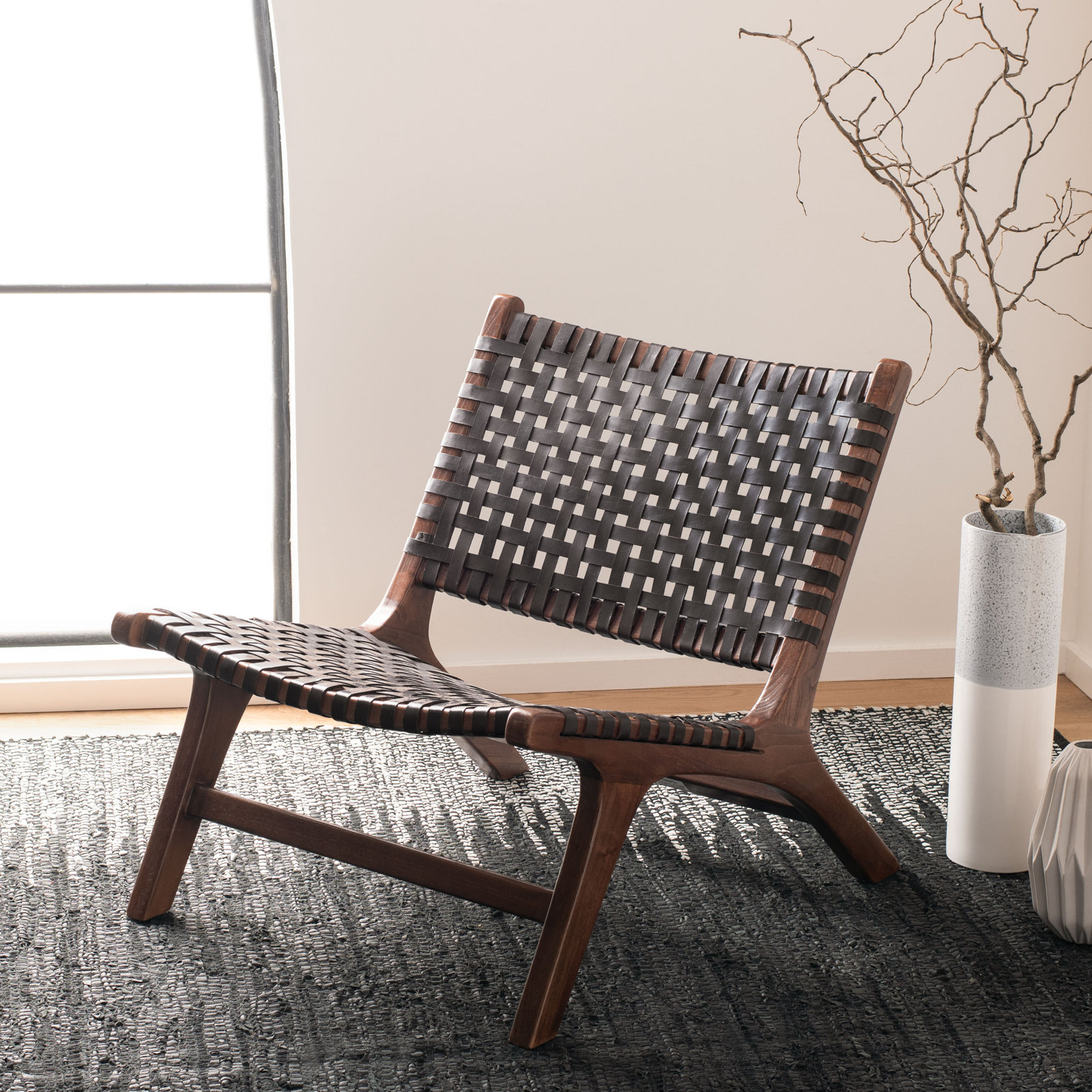 Denman Upholstered Side Chair, Brown
