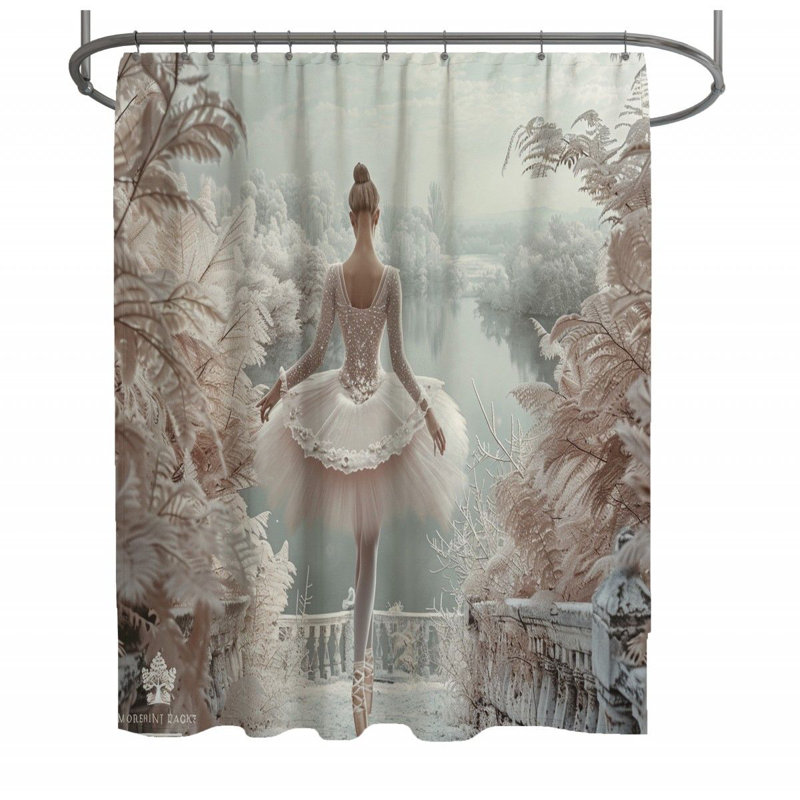 Rideau de douche Ballet Dancer, H 73 po x l 70 po