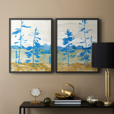 Cerulean Spruce I-Premium Framed Print -Ready to Hang - No Nails Required - No Nails Required