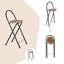 Anastice Counter Stool with Metal Frame