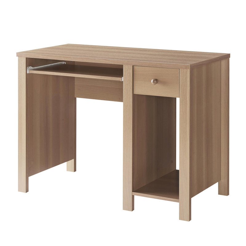 Bureau d'ordinateur 39 po - Bureau d'écriture compact pour ordinateur portable avec tiroir et clavier
