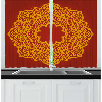 Ruffled Kitchen Curtain