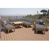 Monterey Outdoor 10 - Piece Teak Conversation Set