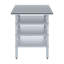 Table en acier inoxydable avec trois tablettes inférieures-117042525