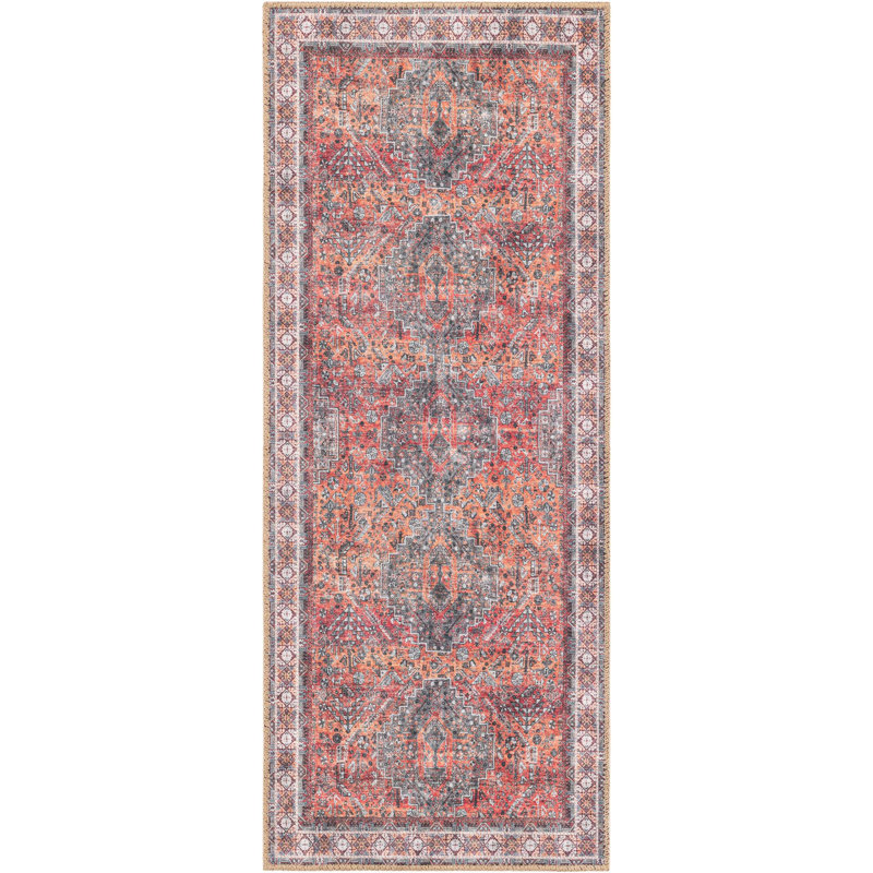 Bungalow Rose Sarah Timeless Rug, Tapis de couloir 2 pi x 5 pi 1 po