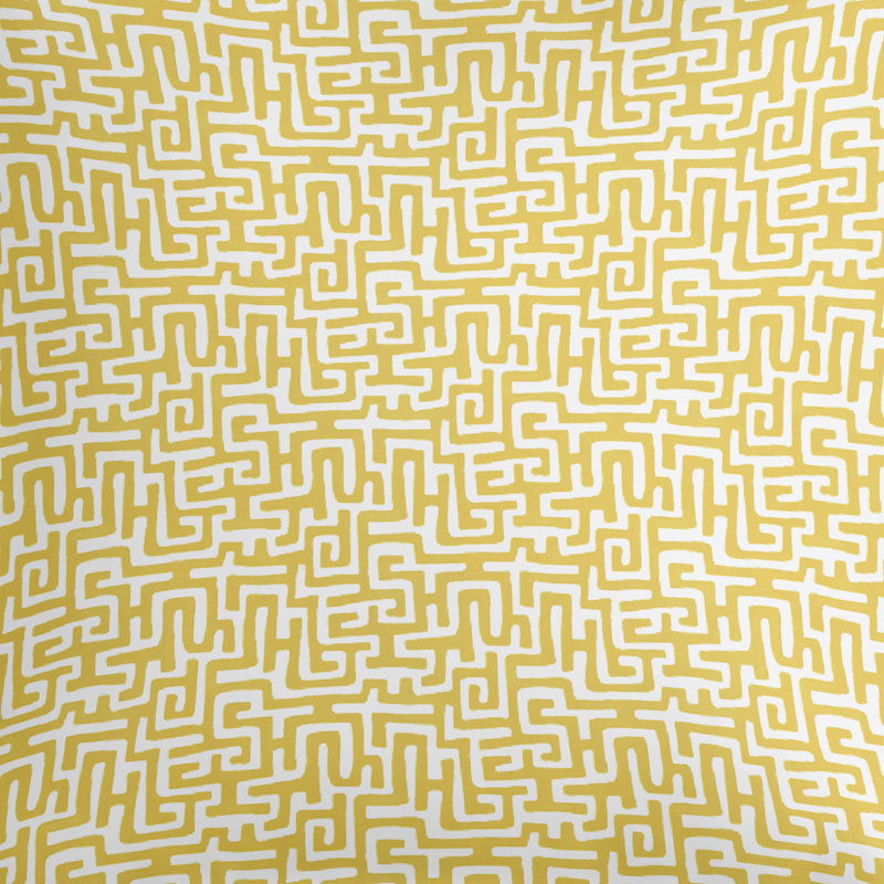 Coussin décoratif en polyester Ophelia, 18 po x 18 po, Jaune épice