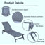 Chaise longue sans accoudoirs en métal Raphaelle-88400239