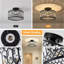 Plafonnier semi-encastré en cristal Modern