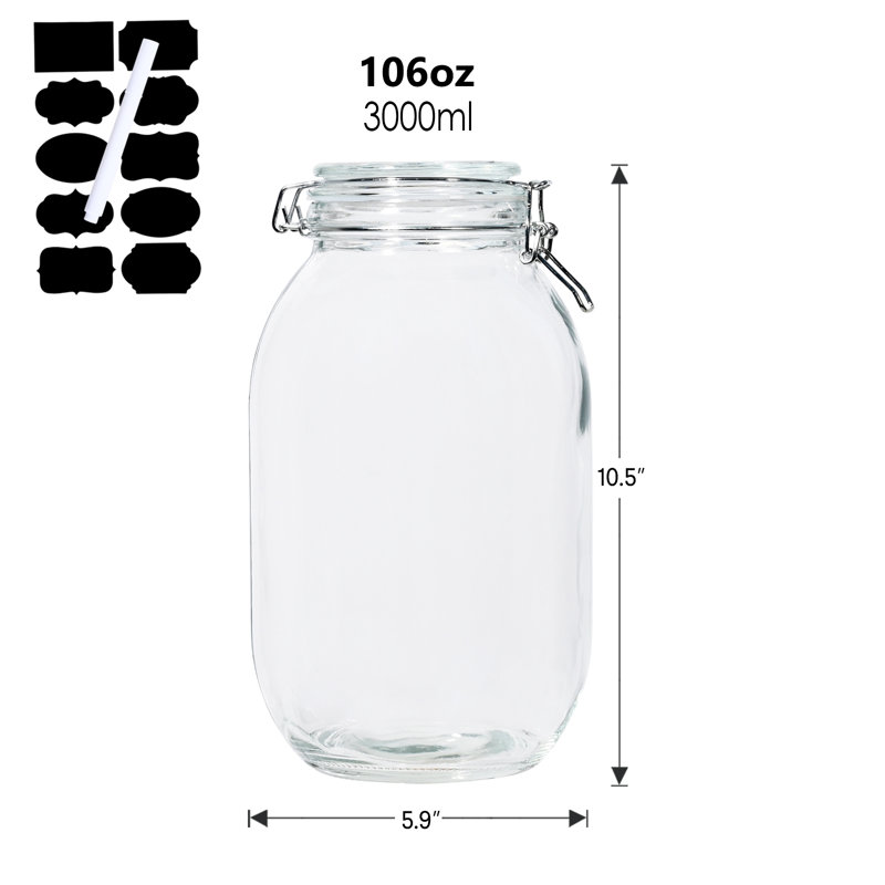 Glass Jar - Set of 2