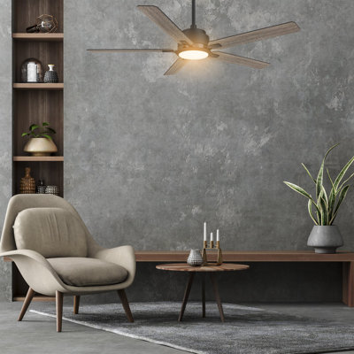 Espear Smart Ceiling Fan with Remote, Light Kit Included, Works with Google Assistant, Amazon Alexa, and Siri Shortcuts.